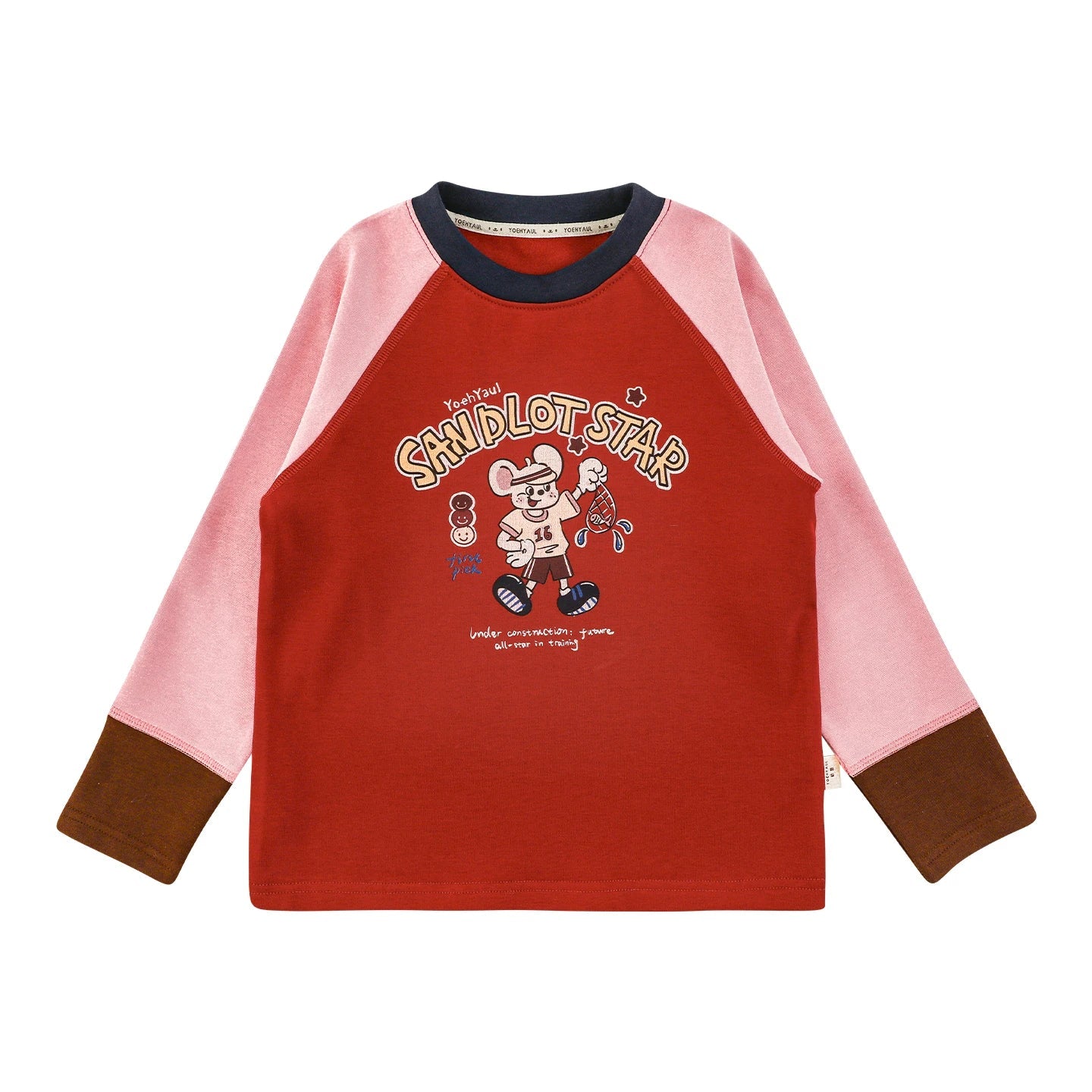Maglia Invernale da Bambina a Maniche Raglan con Stampa Coniglio – Viola, Rosso, Rosa o Marrone - Klotheds