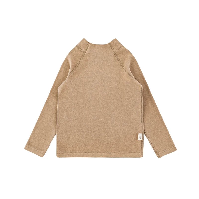 Maglia Invernale da Bambino a Collo Alto in Cotone Morbido – Beige, Cachi o Grigio - 2x - 26% - Klotheds