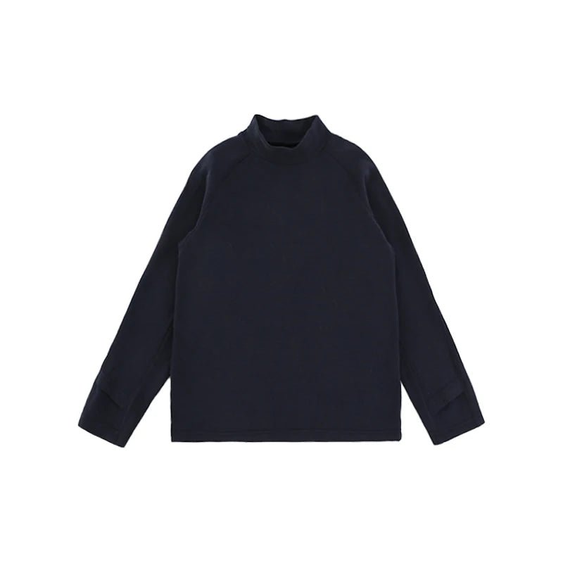 Maglione Invernale da Ragazzo a Collo Alto in Maglia Spessa – Blu, Beige o Grigio - 2x - 26% - Klotheds