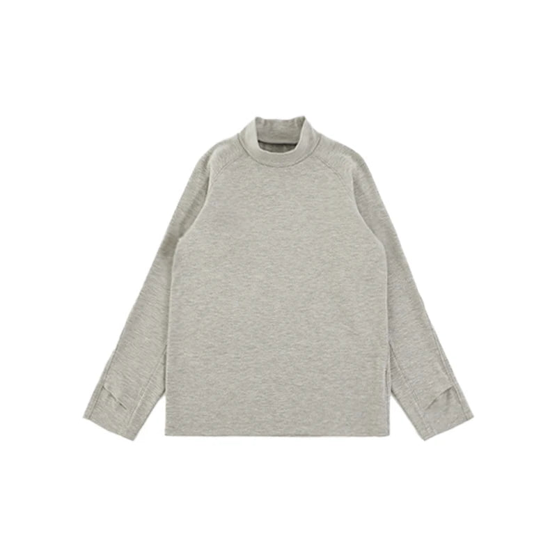 Maglione Invernale da Ragazzo a Collo Alto in Maglia Spessa – Blu, Beige o Grigio - 2x - 26% - Klotheds