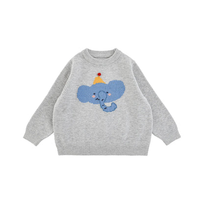 Maglione Invernale da Unisex in Maglia Jacquard con Motivo Animali – Grigio, Cachi, Grigio Scuro, Marrone, Nero o Grigio Chiaro - 2x - 26% - Klotheds