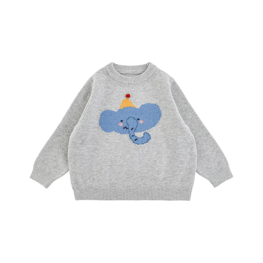 Maglione Invernale da Unisex in Maglia Jacquard con Motivo Animali – Grigio, Cachi, Grigio Scuro, Marrone, Nero o Grigio Chiaro - 2x - 26% - Klotheds