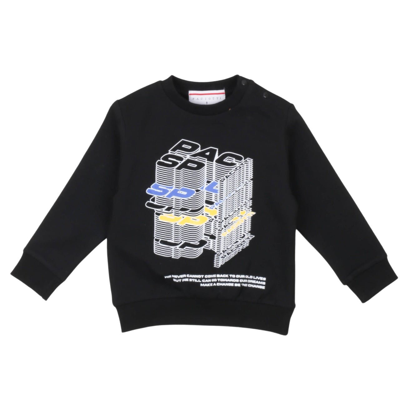 Paciotti - Felpa Girocollo Nera - Klotheds