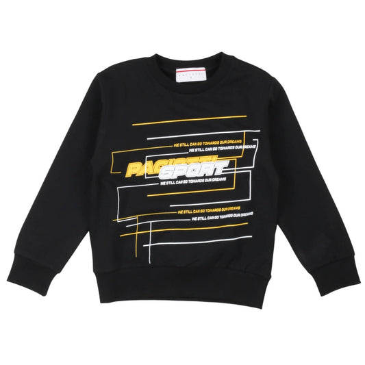 Paciotti - Felpa Girocollo Nera - Klotheds