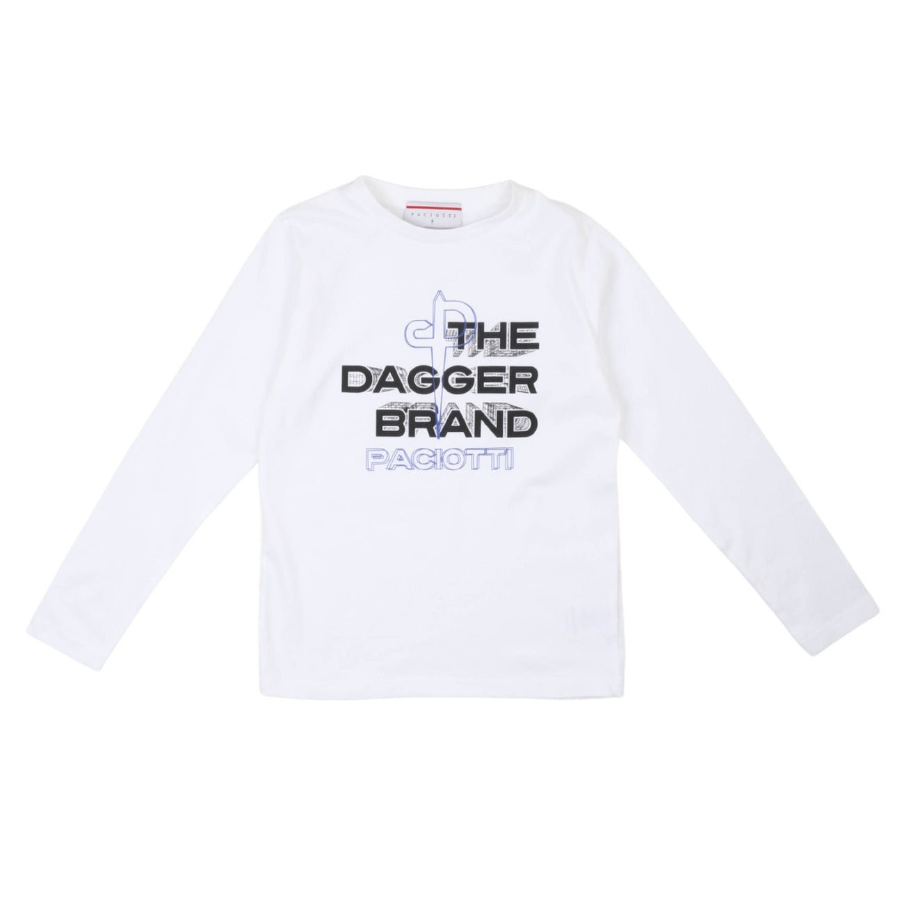 Paciotti - T-Shirt Manica Lunga Bianca - Klotheds