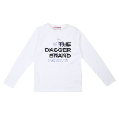 Paciotti - T-Shirt Manica Lunga Bianca - Klotheds
