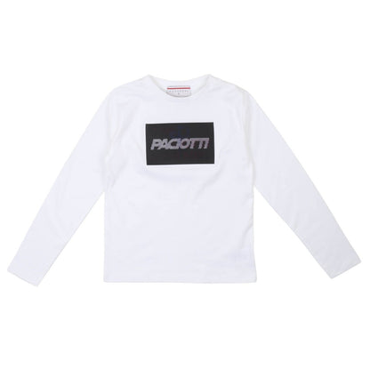 Paciotti - T-Shirt Manica Lunga Bianca - Klotheds