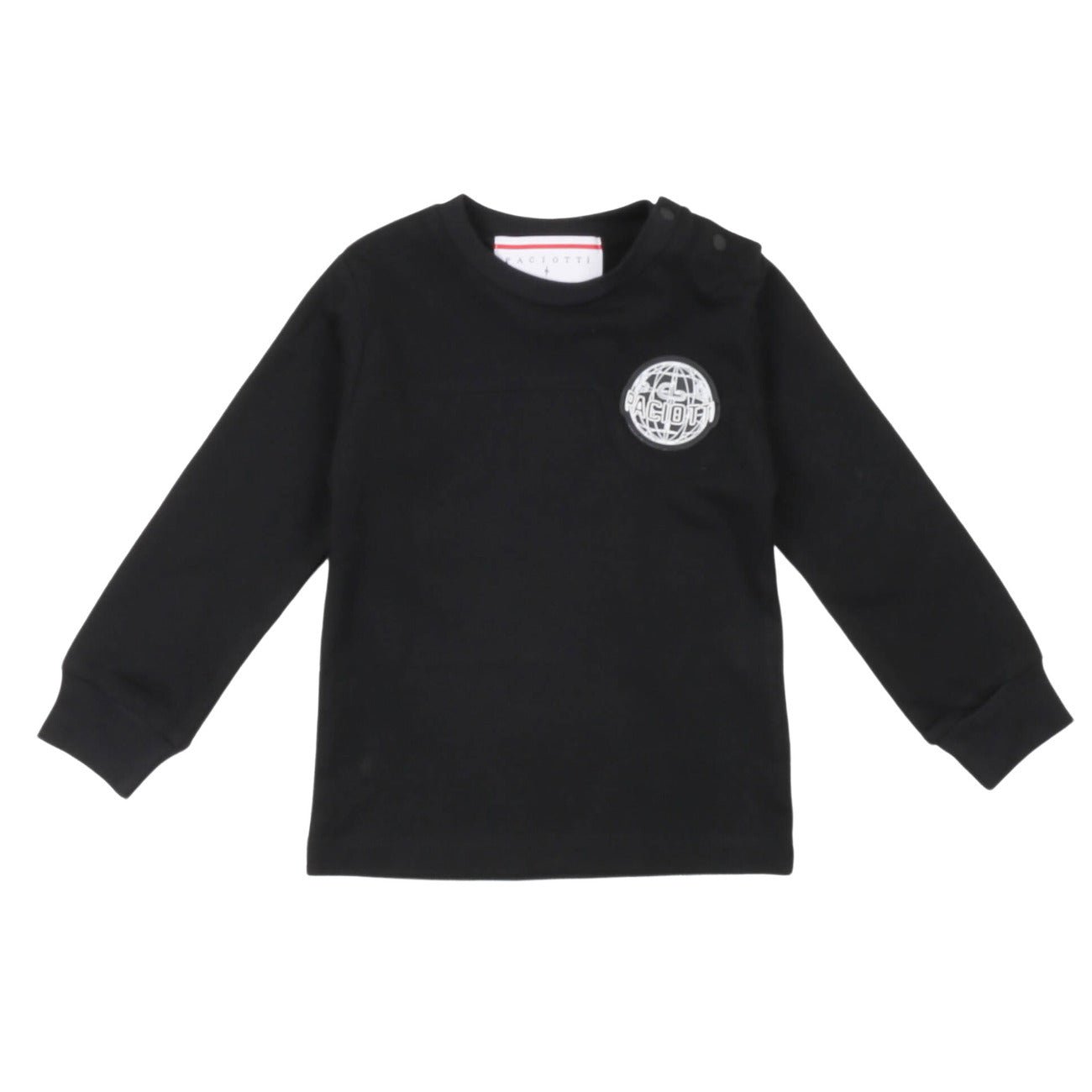 Paciotti - T-Shirt Manica Lunga Nera - Klotheds