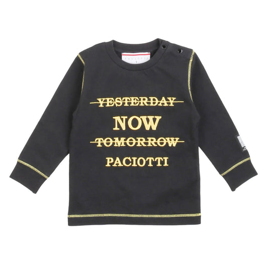 Paciotti - T-Shirt Manica Lunga Nera - Klotheds