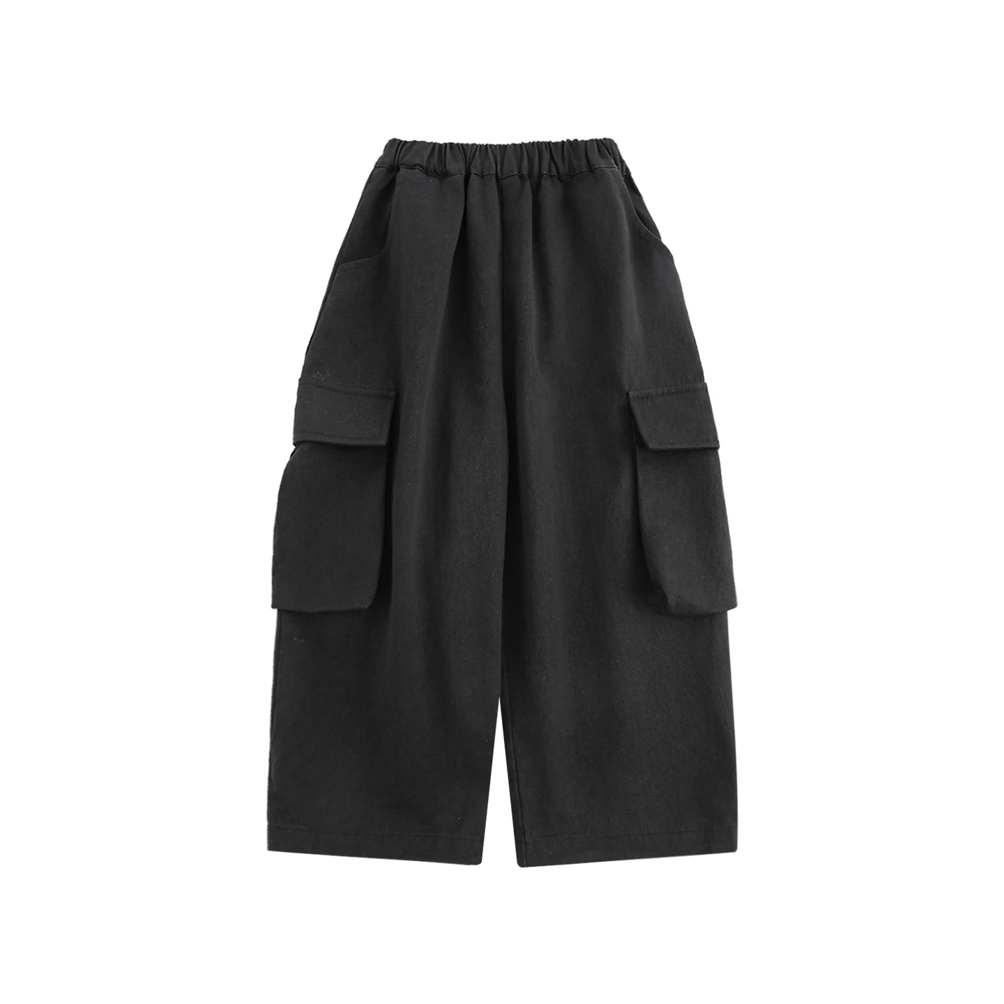 Pantaloni cargo in cotone 100% per bambino – beige o neri - Klotheds