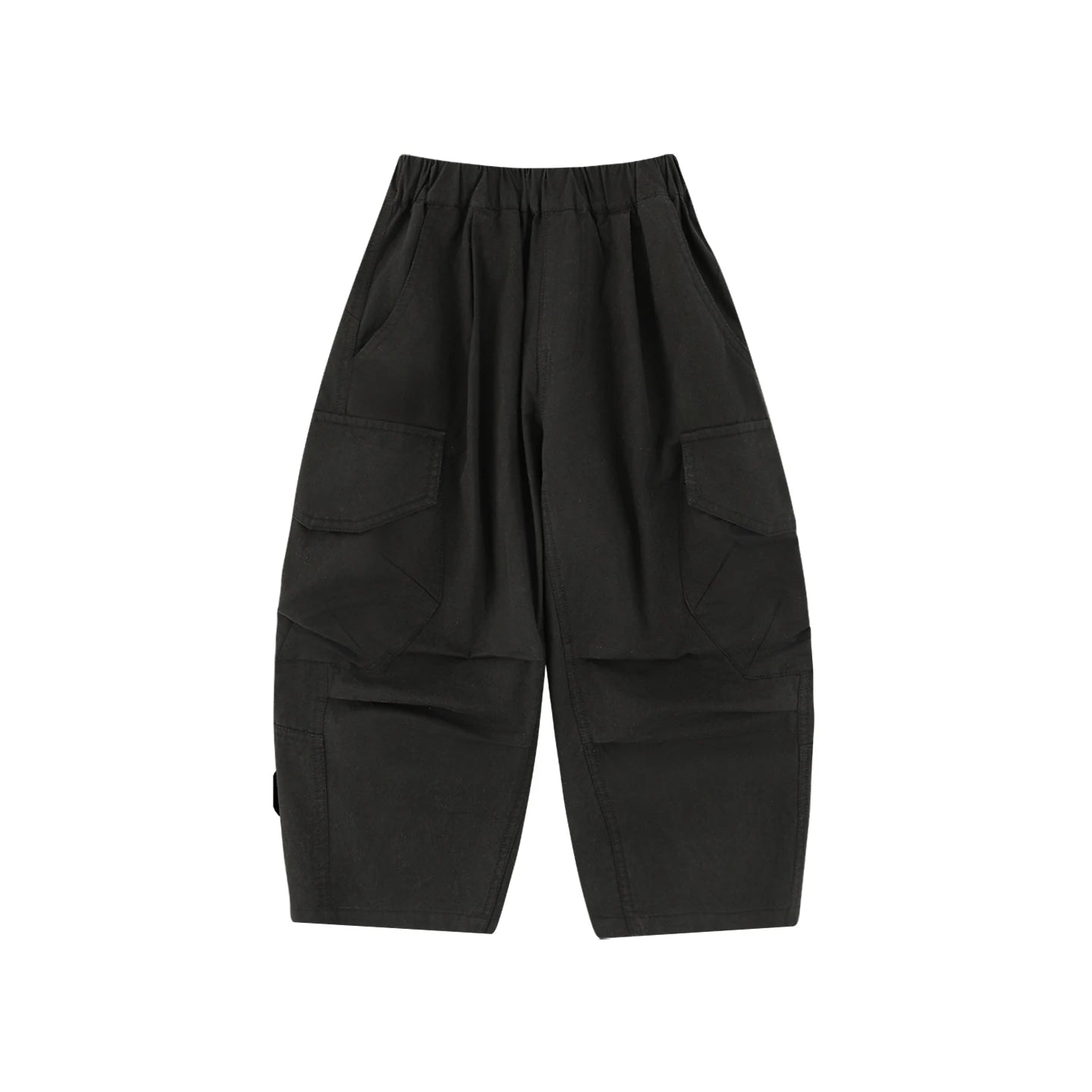 Pantaloni cargo larghi in tinta unita per bambino – beige, cachi, marrone o nero - Klotheds