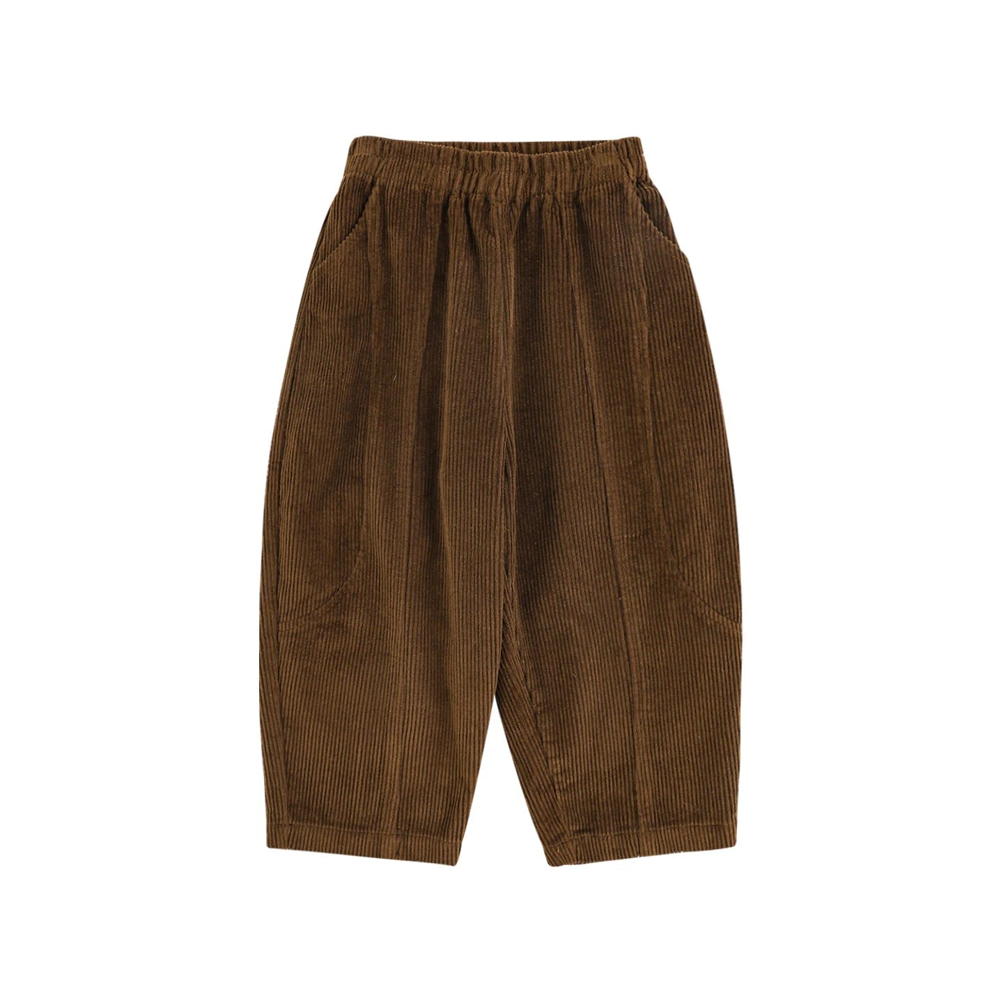 Pantaloni in velluto a coste larghi per bambino – marroni o beige - Klotheds