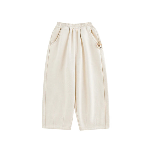 Pantaloni Invernali da Bambina in Pile Caldo e Morbido – Beige o Marrone - 2x - 26% - Klotheds