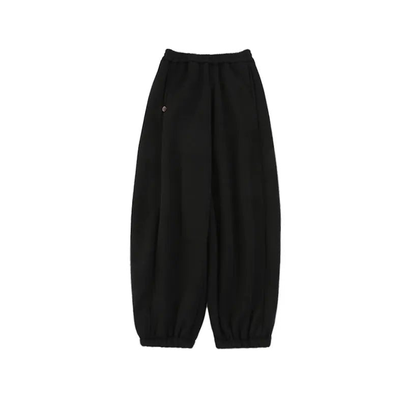 Pantaloni Invernali da Ragazzo in Cotone Pesante – Grigio o Nero - Klotheds