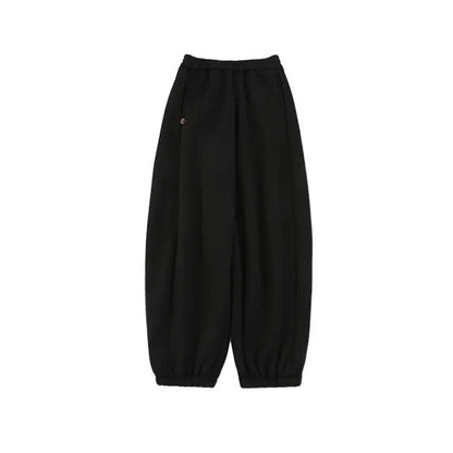 Pantaloni Invernali da Ragazzo in Cotone Pesante – Grigio o Nero - Klotheds