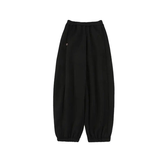 Pantaloni Invernali da Ragazzo in Cotone Pesante – Grigio o Nero - Klotheds