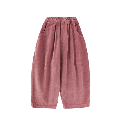 Pantaloni Invernali Unisex in Velluto a Coste di Cotone – Rosa, Beige, Nero, Cachi o Marrone - 2x - 26% - Klotheds