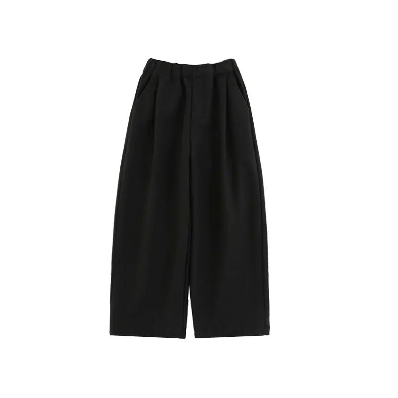 Pantaloni Larghi da Ragazzo in Lino Tinta Unita – Nero o Cachi - 2x - 26% - Klotheds