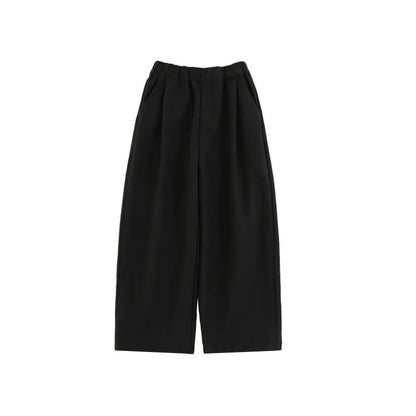 Pantaloni Larghi da Ragazzo in Lino Tinta Unita – Nero o Cachi - 2x - 26% - Klotheds