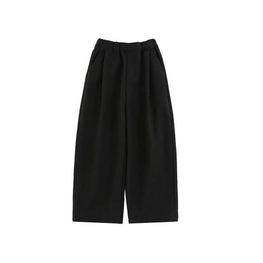 Pantaloni Larghi da Ragazzo in Lino Tinta Unita – Nero o Cachi - 2x - 26% - Klotheds