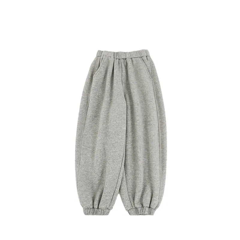 Pantaloni Sportivi Invernali da Ragazzo in Velluto Caldo – Blu, Nero o Grigio - 2x - 26% - Klotheds