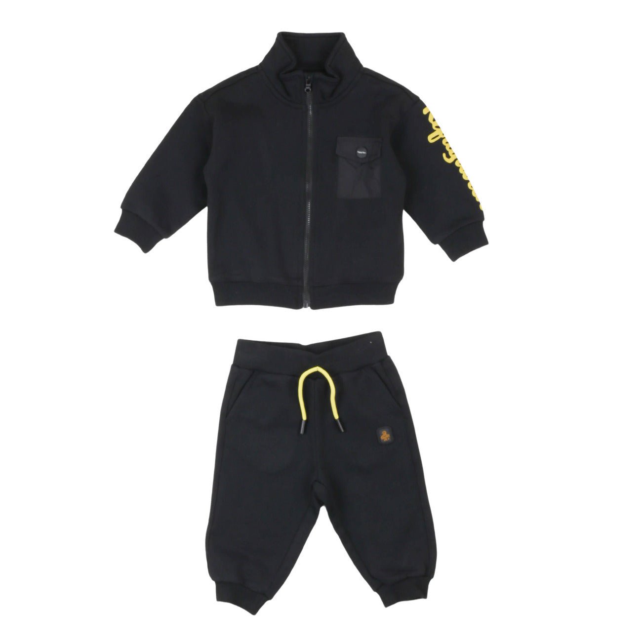 Refrigiwear - Completo in Felpa Nero Lime - Klotheds