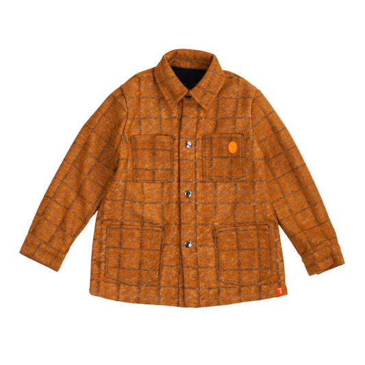 Trussardi - Camicia Temari Check Arancione - Klotheds