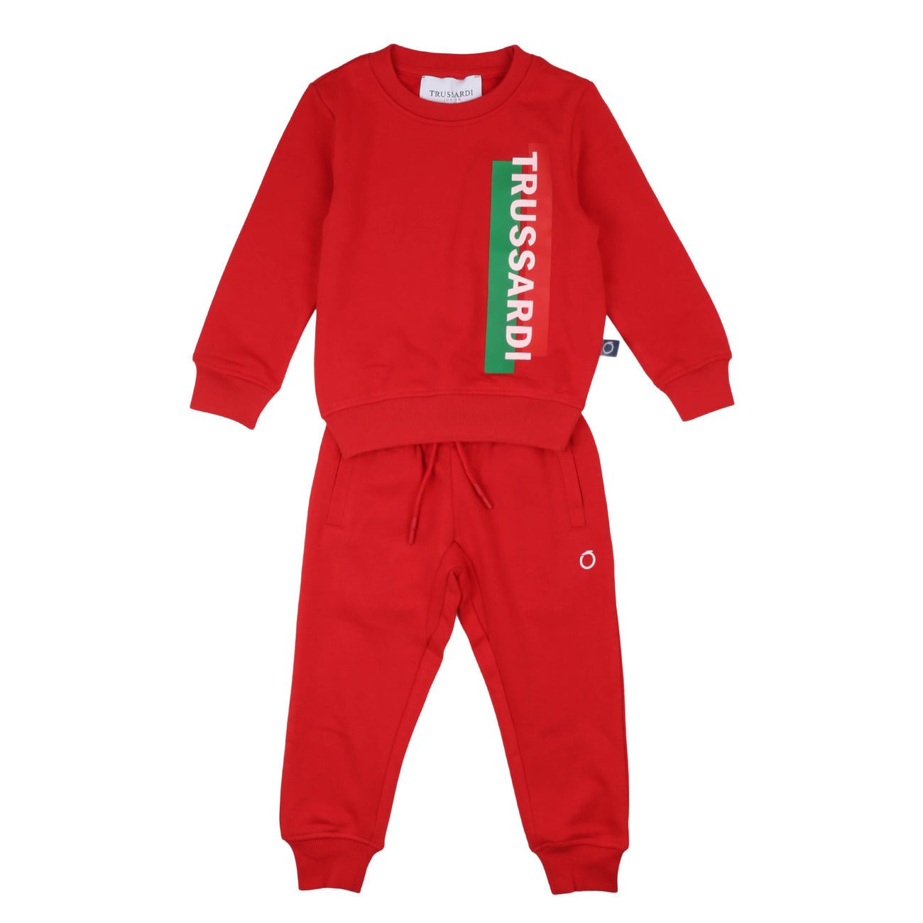 Trussardi - Completo Felpa e Pantaloni Kirt Rosso - Klotheds