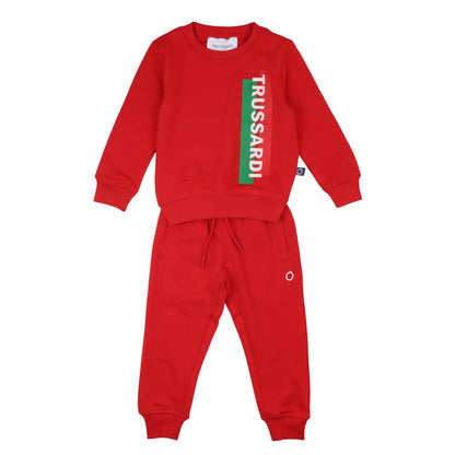 Trussardi - Completo Felpa e Pantaloni Kirt Rosso - Klotheds