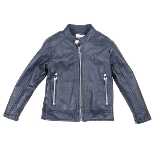 Trussardi - Giacca in Pelle Piris Blu Navy - Klotheds