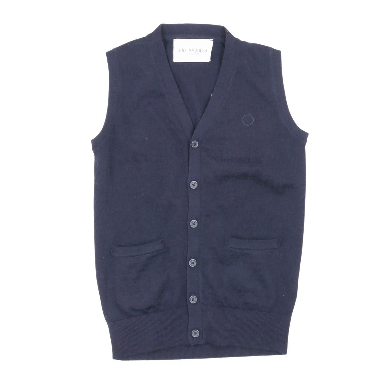 Trussardi - Gilet Maglione Danem Blu Navy - Klotheds