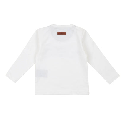 Trussardi - T-shirt Burma Bianco e Blu Navy - Klotheds