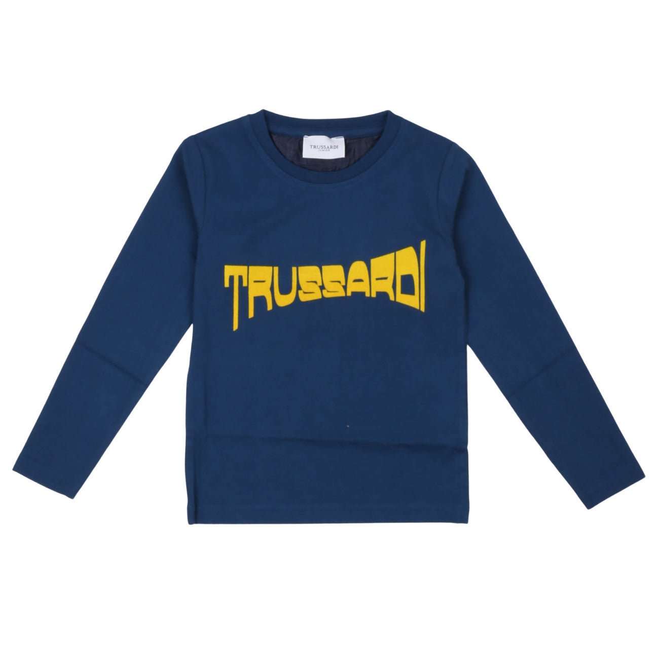 Trussardi - T-shirt Burma Blu Navy e Giallo - Klotheds