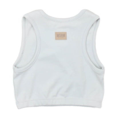 msgm - LIGHT INTERLOCK TANK TOP GIRL ICE