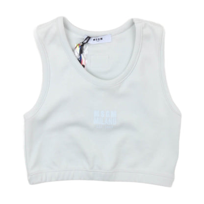 msgm - LIGHT INTERLOCK TANK TOP GIRL ICE