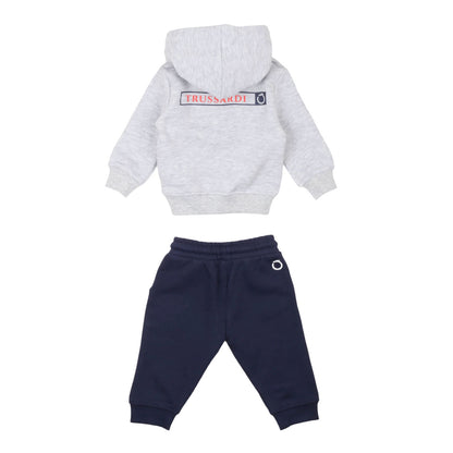 trussardi - FELPA CON ZIP STRENCI