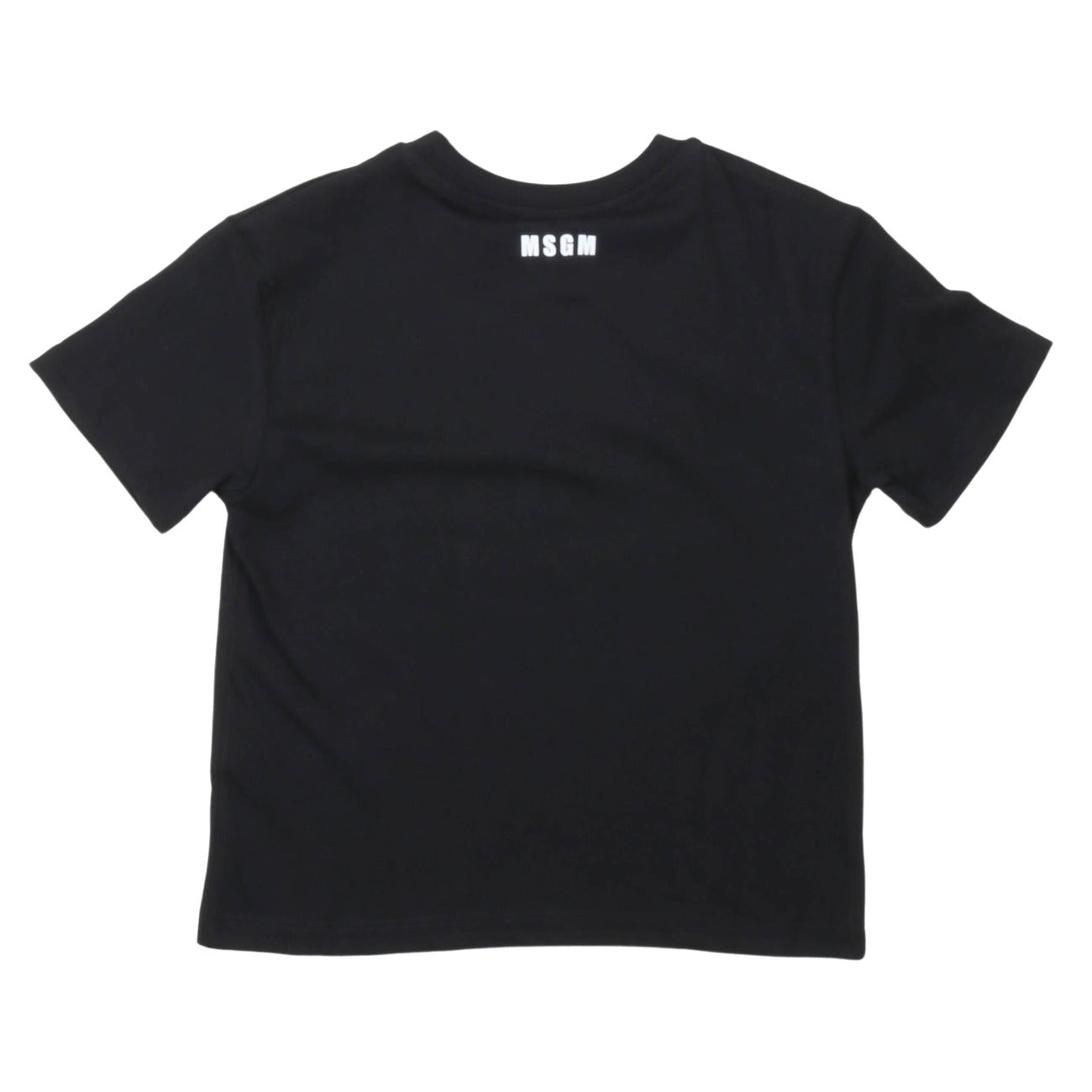 msgm - JERSEY T-SHIRT BOY NERO/BLACK