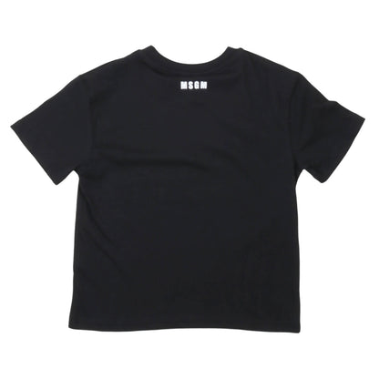 msgm - JERSEY T-SHIRT BOY NERO/BLACK