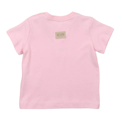 msgm - LIGHT INTERLOCK T-SHIRT LIGHT INTERLOCK