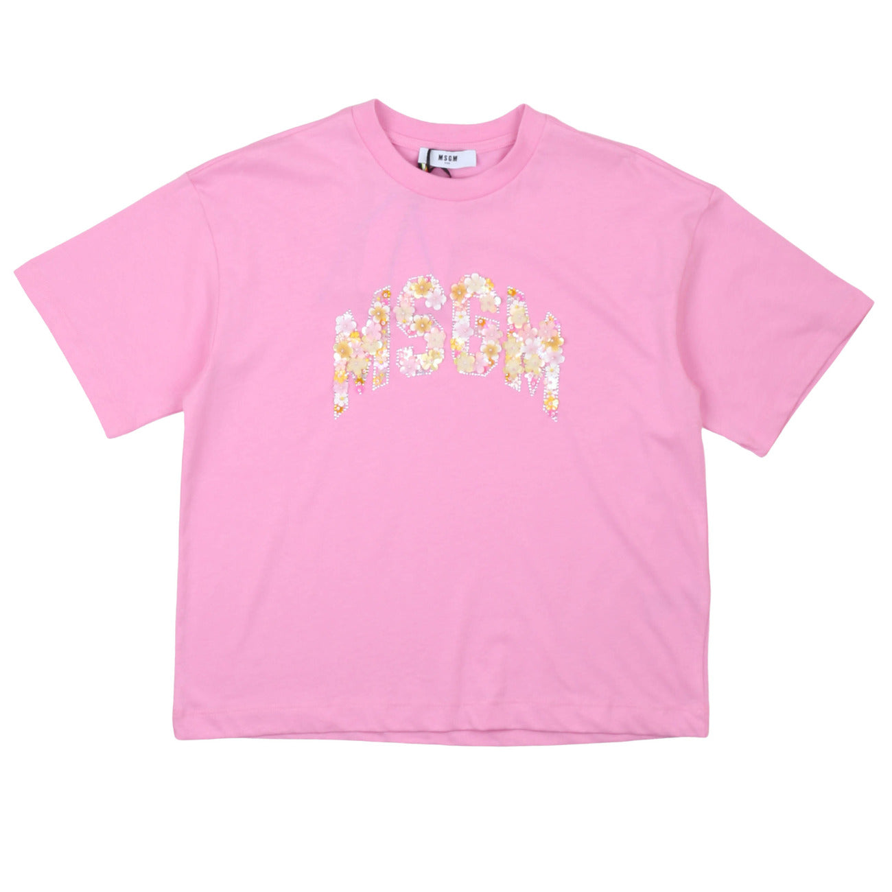 msgm - JERSEY OVER T-SHIRT GIRL PINK LILAC