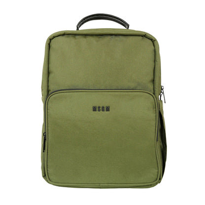 msgm - NYLON BACKPACK  UNISEX VERDE MILITARE/MI