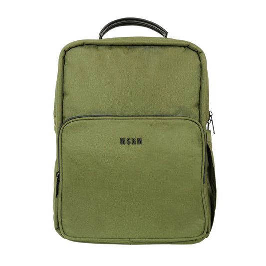 msgm - NYLON BACKPACK  UNISEX VERDE MILITARE/MI