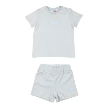 msgm - LIGHT INTERLOCK T-SHIRT LIGHT INTERLOCK