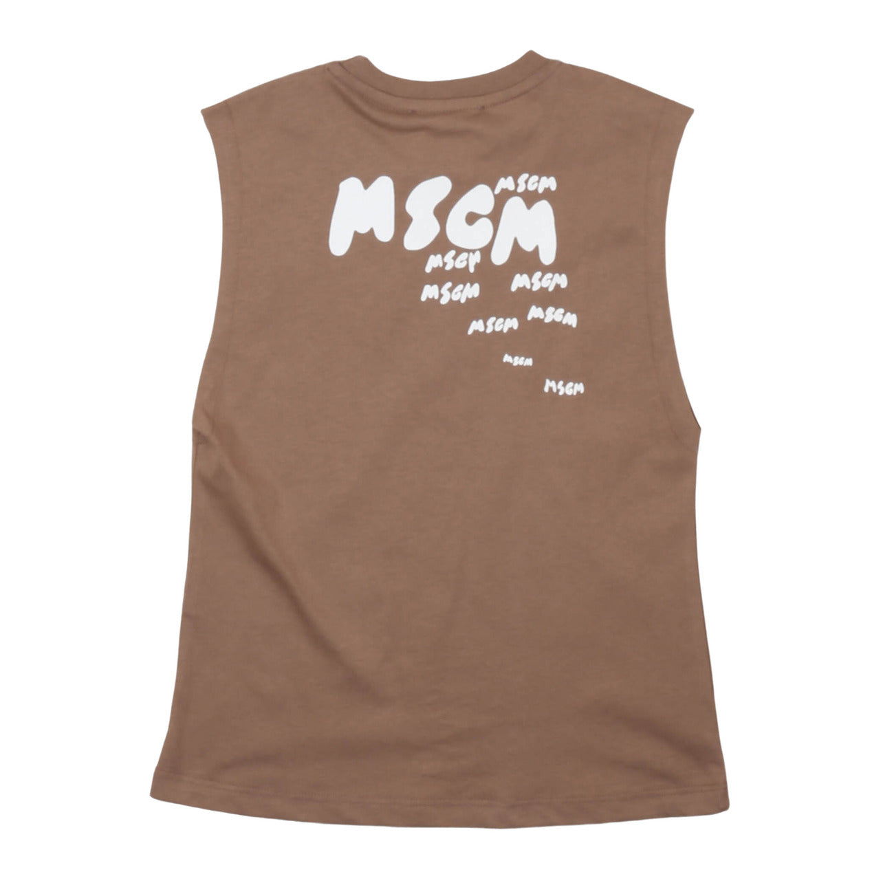 msgm - JERSEY SLEEVELESS BOY CARIBOU/BROWN