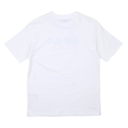 msgm - JERSEY T-SHIRT BOY WHITE/WHITE