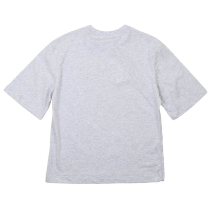 msgm - STUDDED JERSEY OVER  T-SHIRT GIRL GRIGIO
