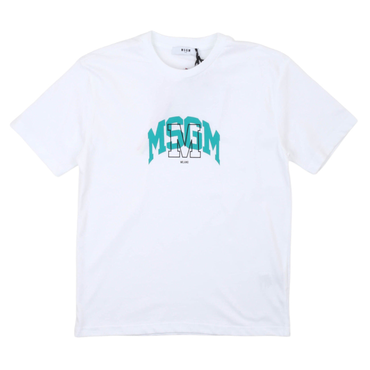 msgm - JERSEY T-SHIRT BOY BIANCO/WHITE