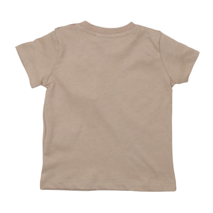 msgm - JERSEY T-SHIRT BABY UNISEX HUMUS BEIGE