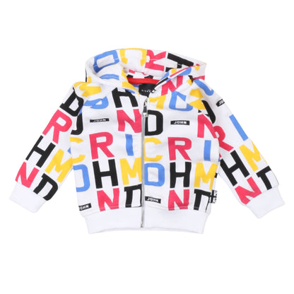 john richmond - FELPA CON ZIP GABBIS