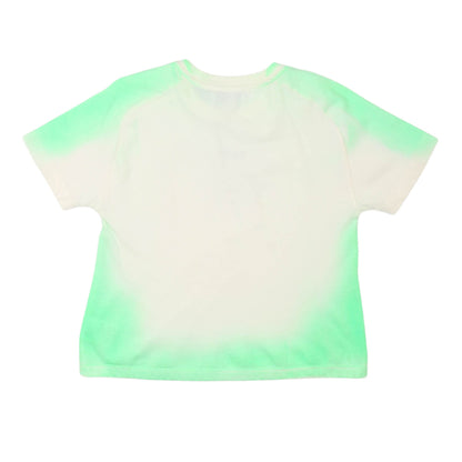 msgm - JERSEY AIRBRUSHED T-SHIRT GIRL IRISH GRE
